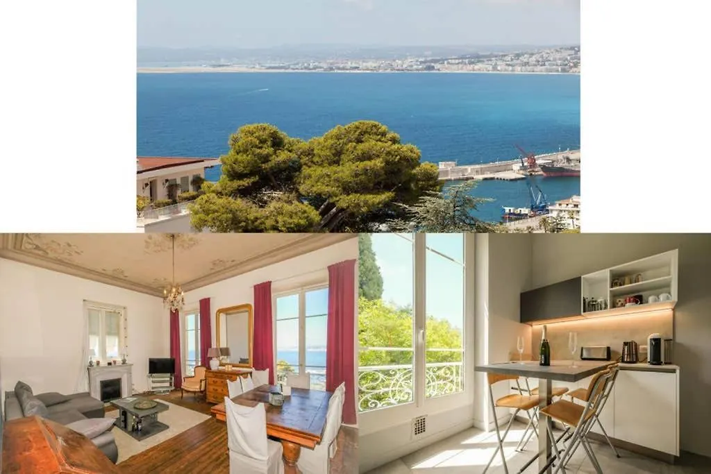 Mont Boron Magnificent View-3 Rooms - Wifi - A.C Nice 0*,